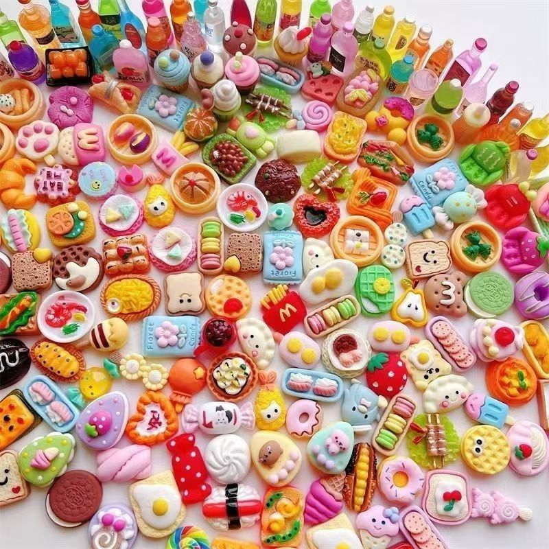 Food Snacks Drinks - Miniature Food Play Toys Resin Miniatures