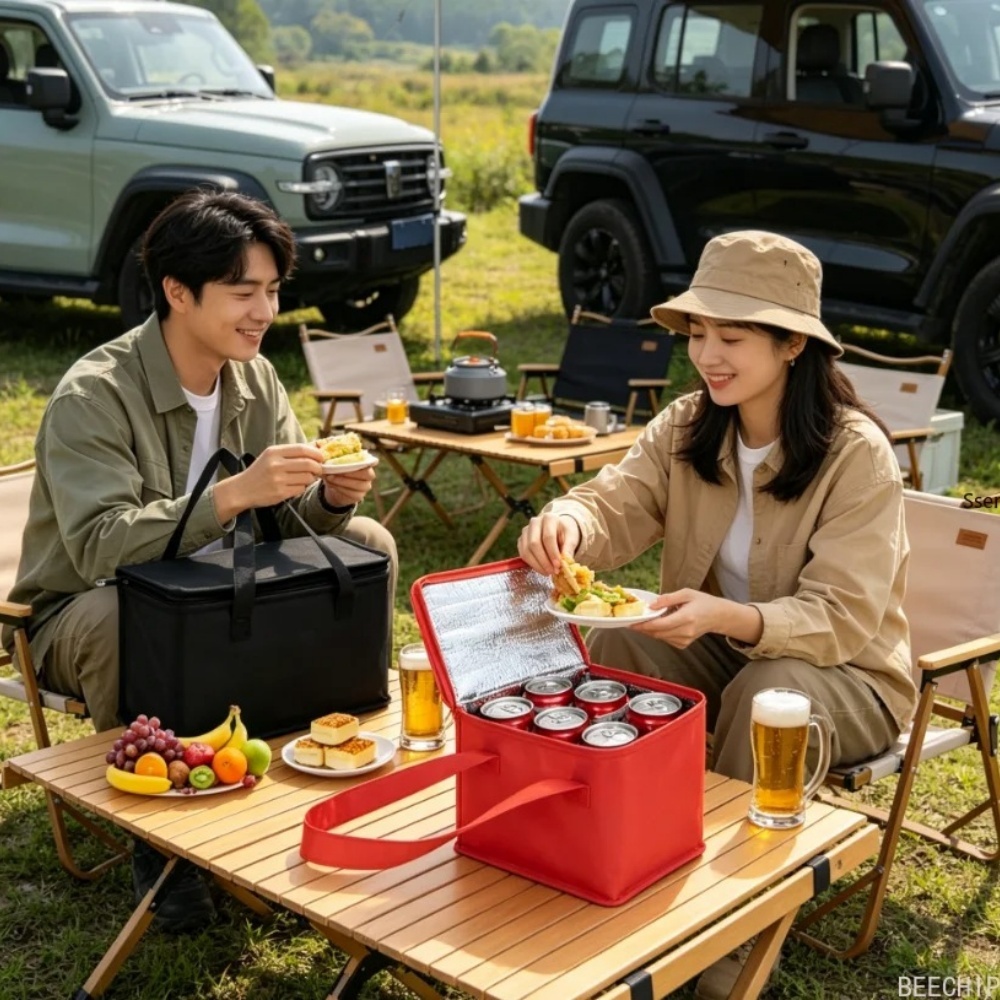 Portable Lunch Cooler Bag Fold - đánh giá và giá Food Snacks Delivery