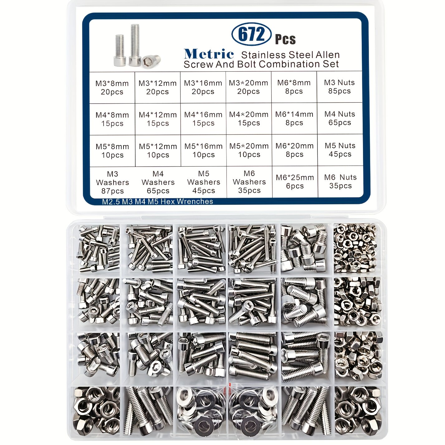 672pcs Set Cup Head Round Colu - đánh giá và giá Nuts Mix