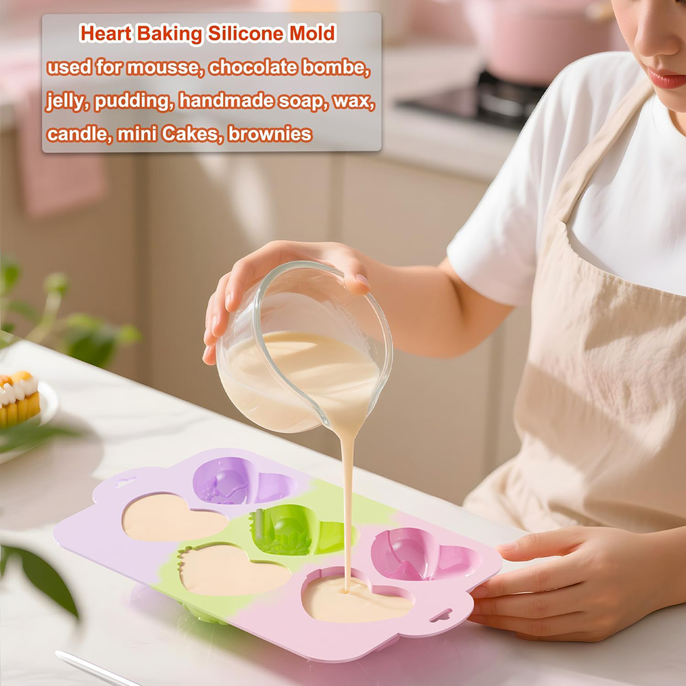 Heart Silicone Molds Chocolate - đánh giá và giá Gummy Candy