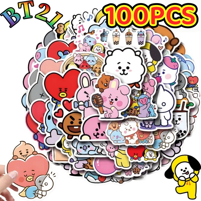 100/200PCS BT21 Chimmy Cooky k - đánh giá và giá Cookies Pack