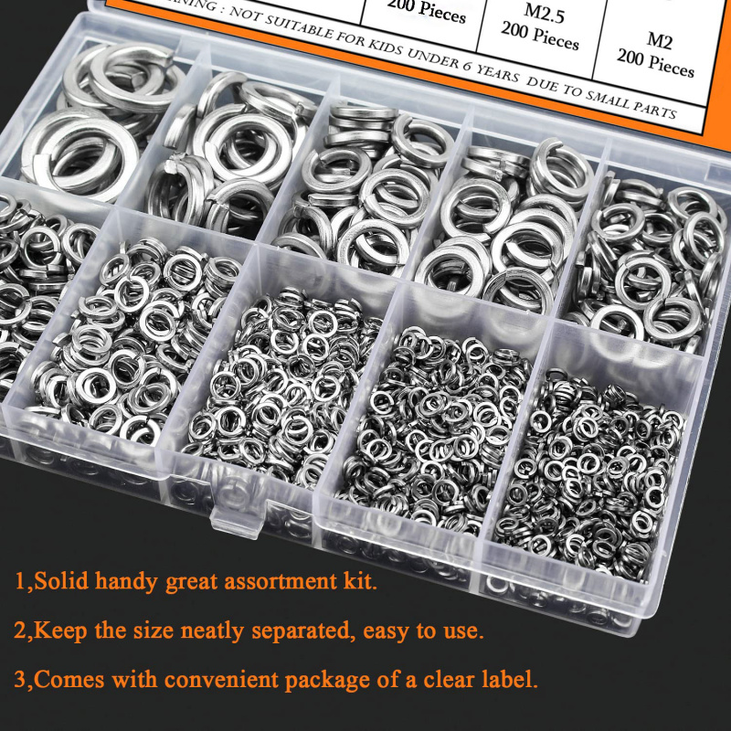 1000Pcs M2 M2.5 M3 M4 M5 M6 M8 - đánh giá và giá Nuts Mix