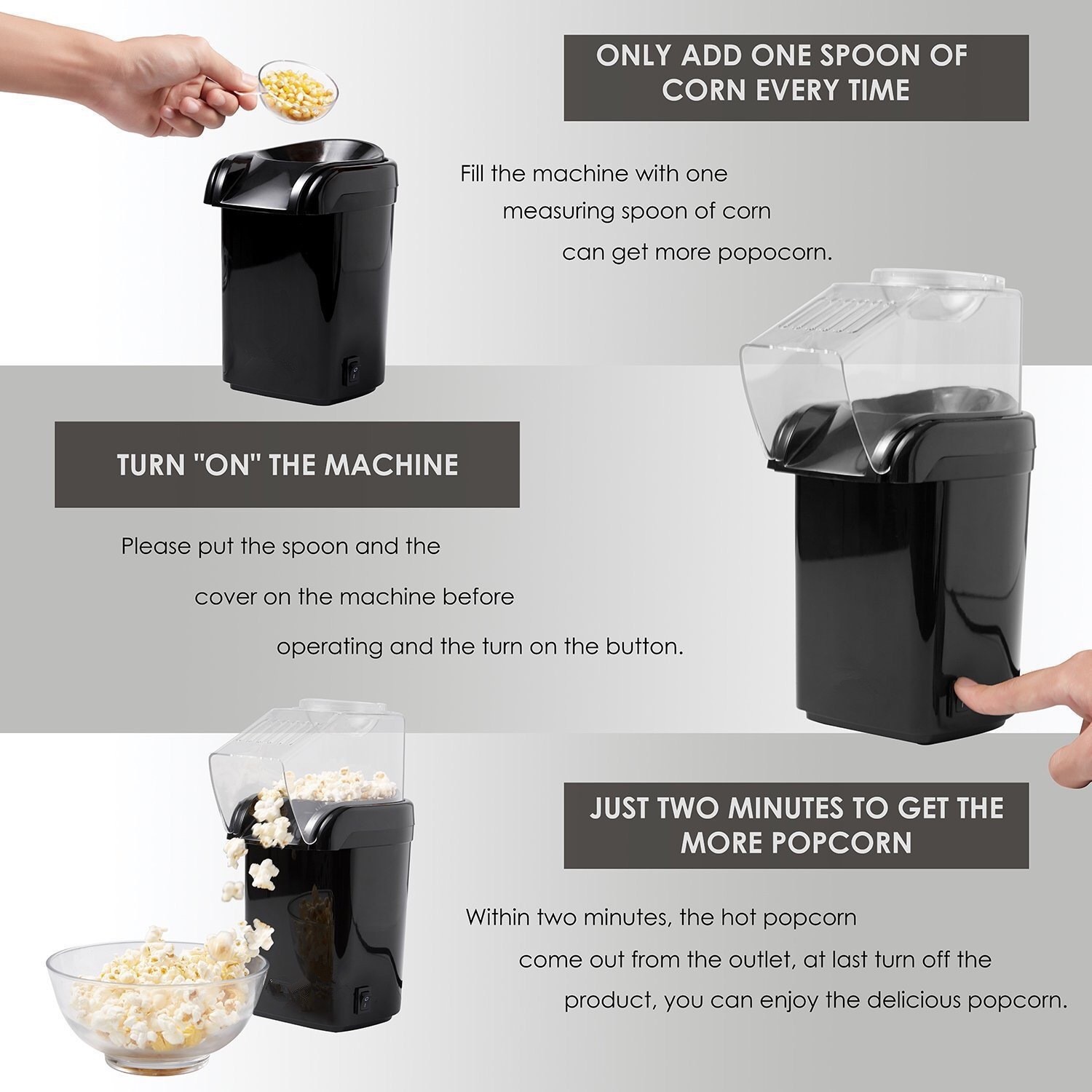 Easy Operate Small Home Use Po - đánh giá và giá Popcorn
