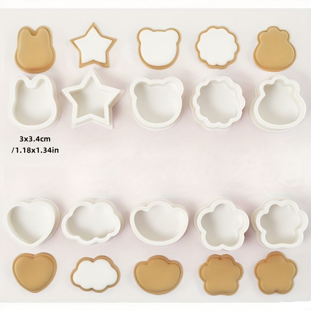 10Pcs Cookie Biscuit  Cutters  - đánh giá và giá Cookies Pack